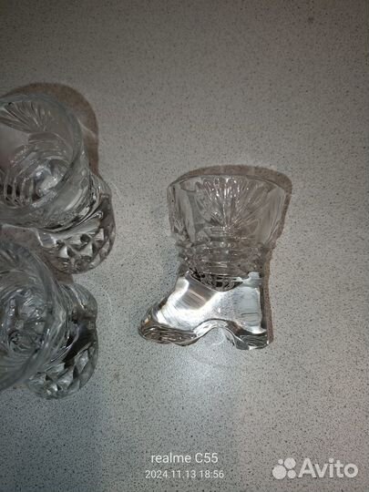 Рюмки стопки хрустальные