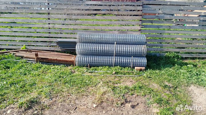 Столбы и сетка для забора