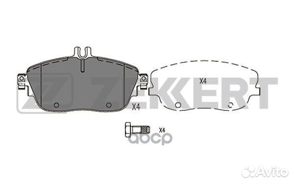 Колодки торм. диск. передн. MB A-Class (W176) 1