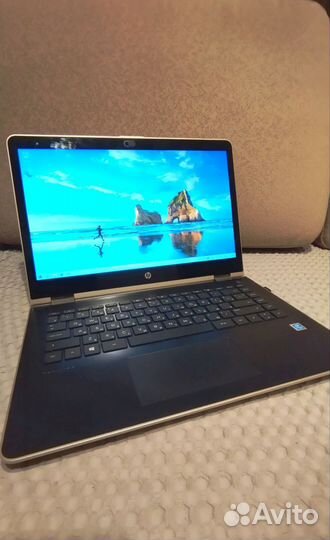 Ноутбук HP Pavilion x360 14-ba047ur Gold