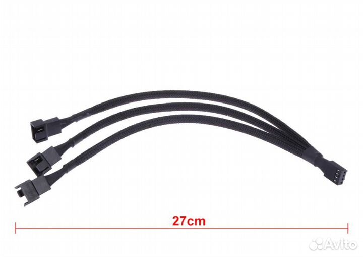 Разветвитель 4pin PWM to 3 x 4pin PWM Fan