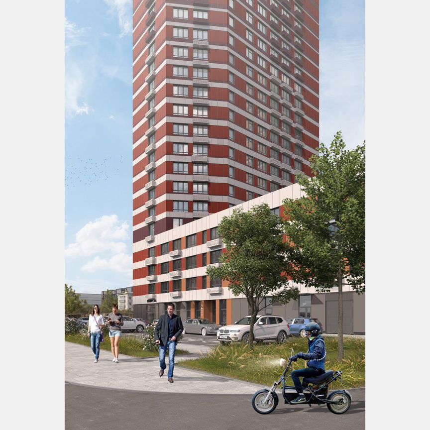 Квартира-студия, 30,1 м², 20/25 эт.