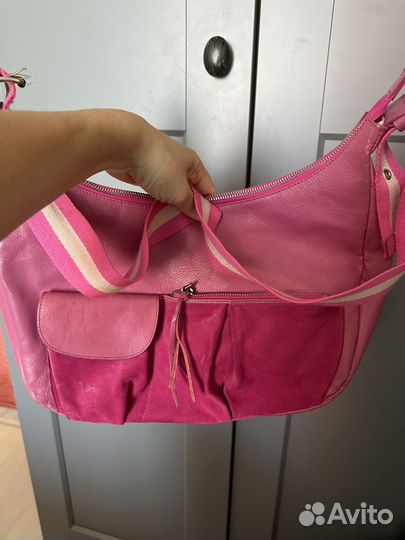 Сумка кожаная ungaro fuchsia Италия