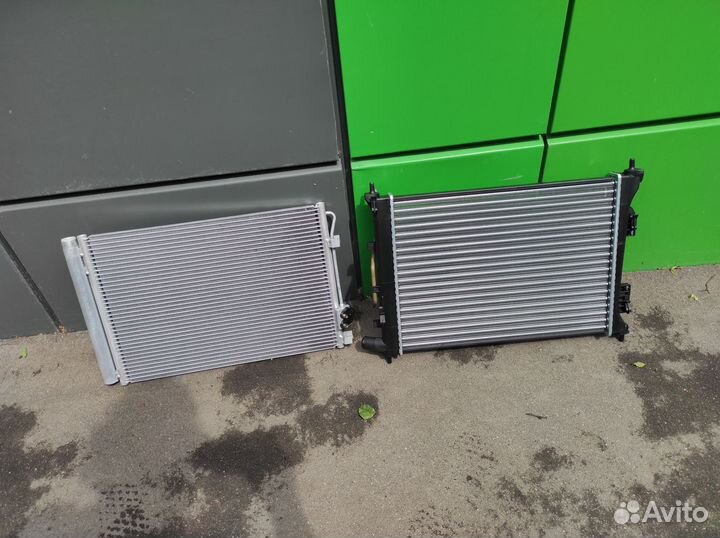 Радиатор основной и кондиционера Renault Duster