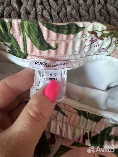 Штанишки для девочки dolce & gabbana 9-12 мес