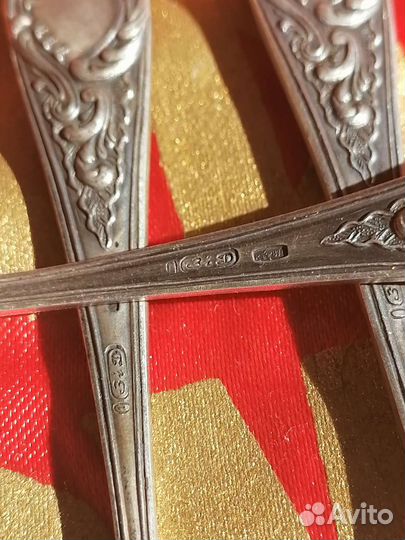 Серебряные наборы ложек 916-875 пробы