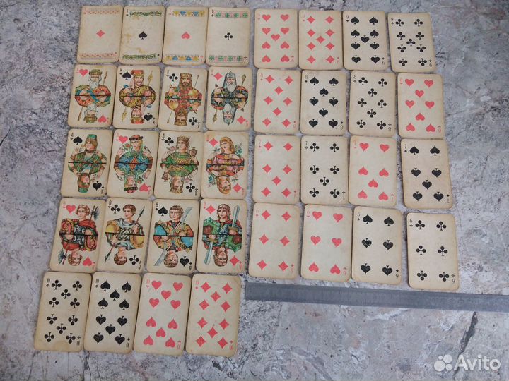 Карты игральные колода 36 шт. СССР