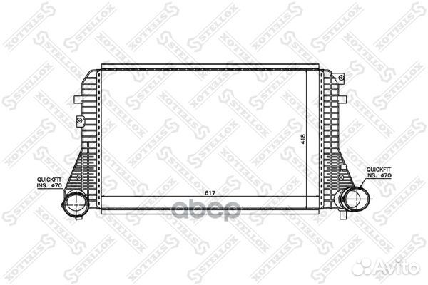 Интеркулер Audi A3, VW Golf/Touran/Caddy all 0