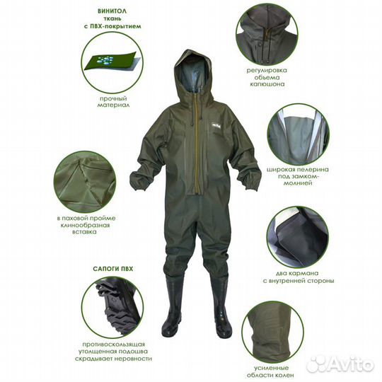 Комбинезон рыбацкий из винитола fortmen