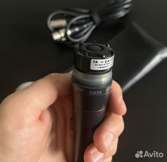Микрофон shure sm58 + кабель