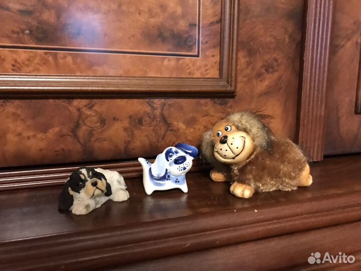 Статуэтки заяц и собака