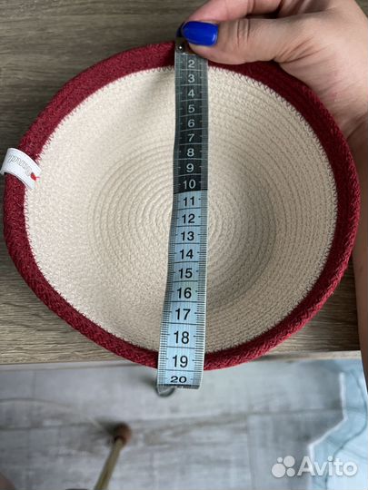 Корзина из хлопкового шнура