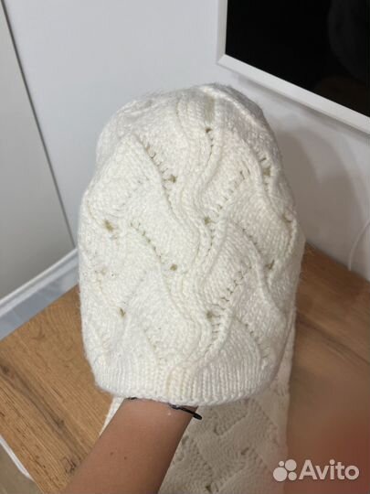 Комплект шапка и снуд женский