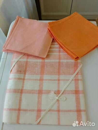 Скатерть лен СССР новая