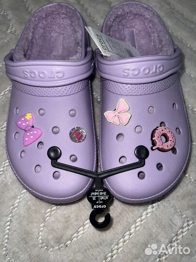 Сабо Крокс Crocs женские утепленные 39/40