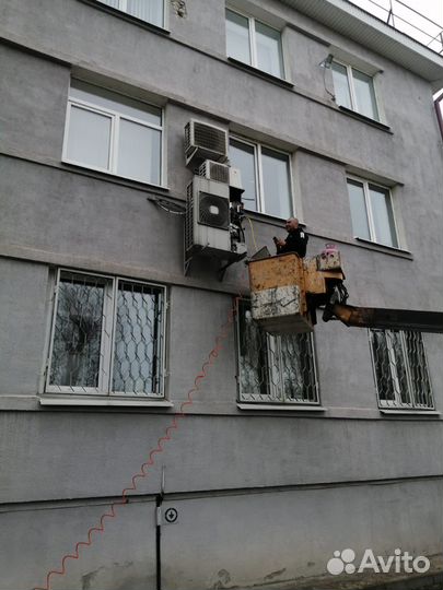 Установка Закладка предмонтаж кондиционера) спл