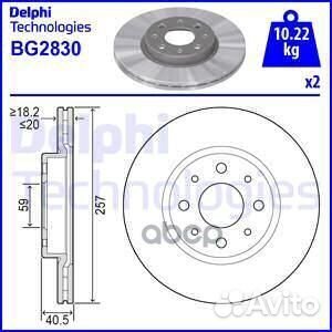 Диск тормозной (2 шт в уп) цена за 1шт. BG2830