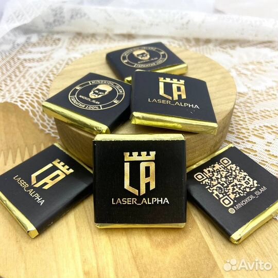 Брендированный шоколад с логотипом оптом на заказ