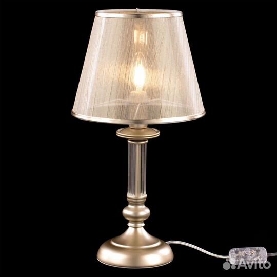 Светильник настольный металлический и текстильный