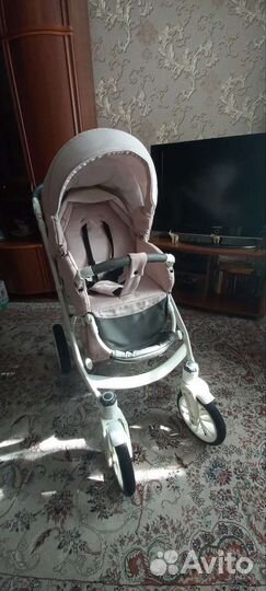 Коляска 2 в 1 эко кожа indigo porte