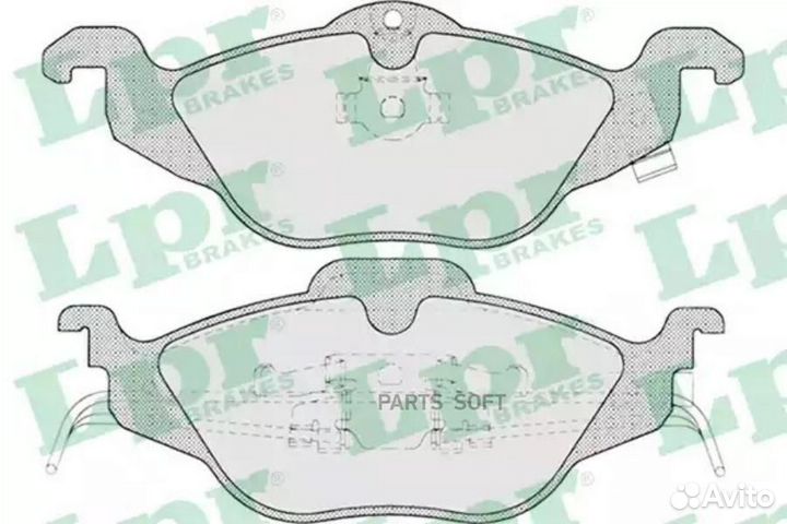 LPR 05P698 Колодки тормозные opel astra G 1.2/1.4