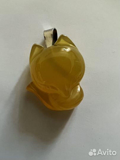 Кулон Лисица из сердолика