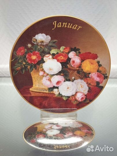 Тарелки коллекционные. Цветы. Фарфор