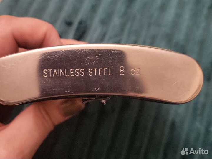 Фляжка из нержавейки СССР кожа