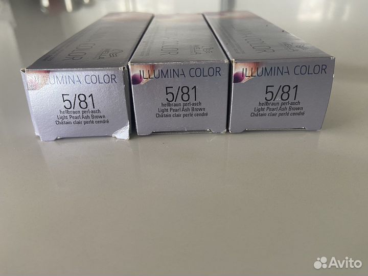 Краска для волос wella illumina 5/81