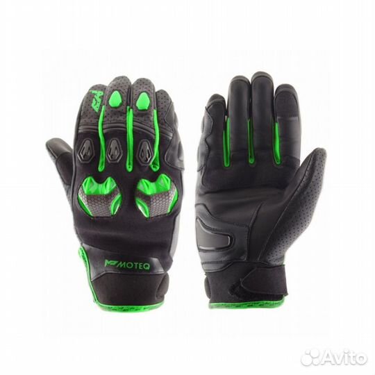 Мотоперчатки Moteq Stinger кожа black-green