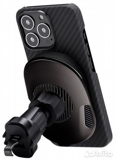 Автомобильный держатель + беспроводное зу pitaka