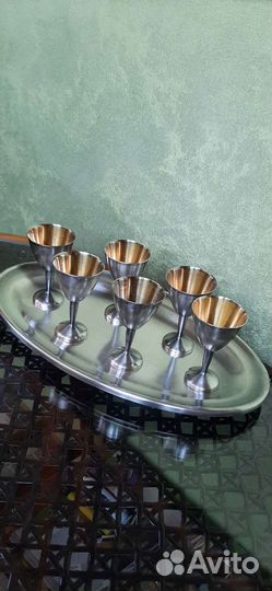 Стопки и Рюмки на подносе Мнц СССР (наборы)