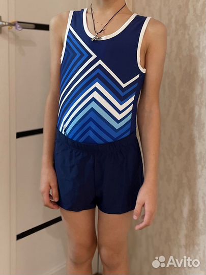 Гимнастический купальник для мальчика 140