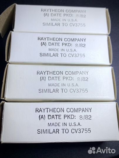 Raytheon JAN 5755 CV3755 12AX7 ECC83 Радиолампа