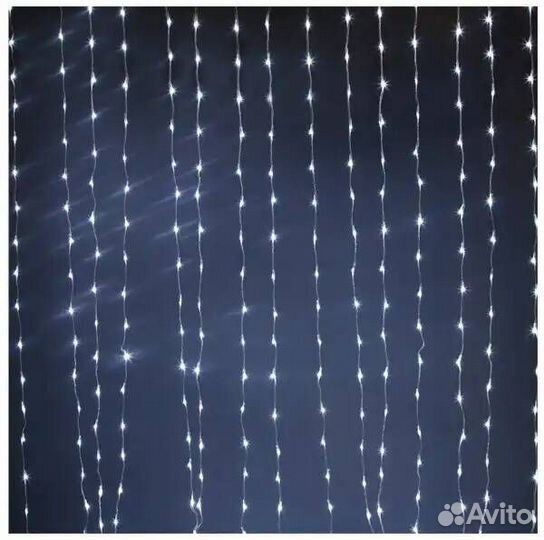 Гирлянды бахрома, водопад, сетка, шторы, рулон