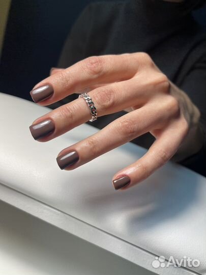 Комбинированный маникюр покрытие гель-лак