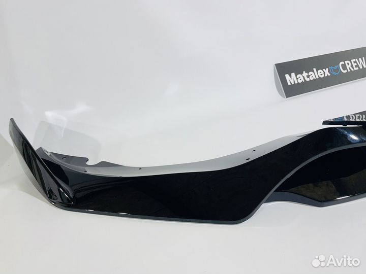 Сплиттер BMW X5 G05 в стиле X5M чёрный глянец