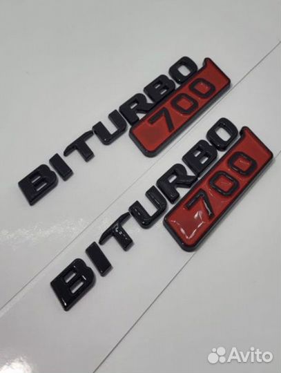 Шильдик надпись эмблема Biturbo 700 Мерседес