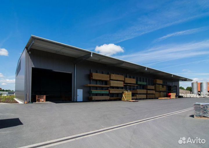 Теплый ангар под ключ 500 метров