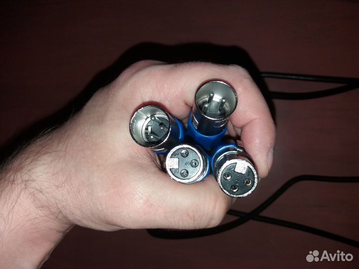 Кабель XLR балансный аудио 2 шт х 1 м