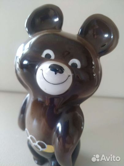 Олимпийский мишка фарфор СССР