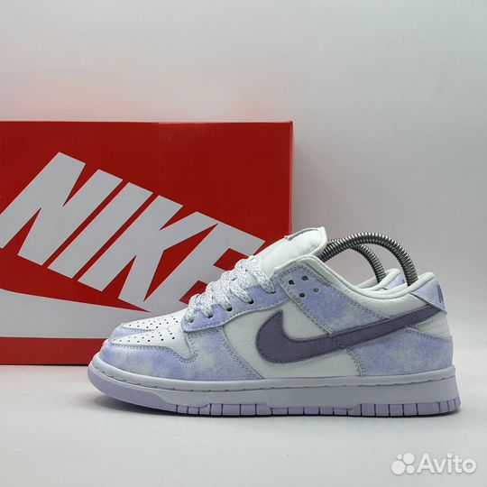 Кроссовки Nike dunk low фиолетовые