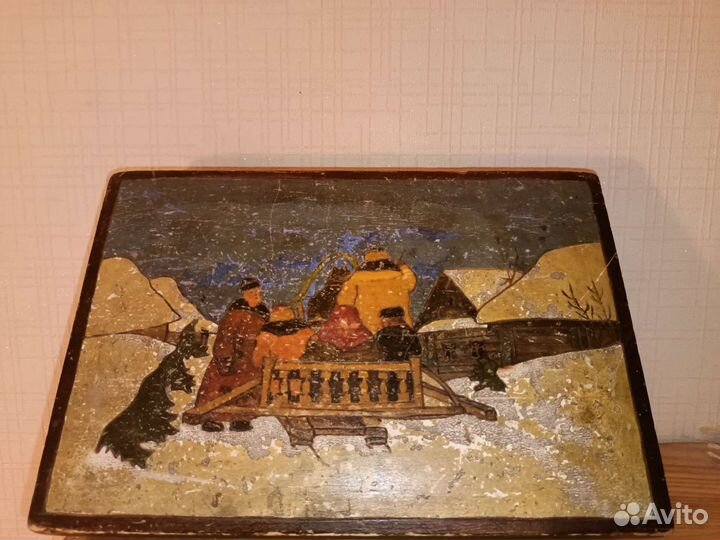 Шкатулка деревянная СССР