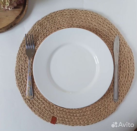 Салфетки сервировочные из джута