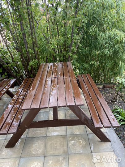 Садовый стол и стулья бу