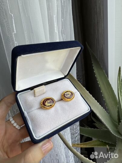Запонки с драконом