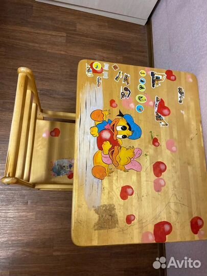 Детский стол и стул растущие