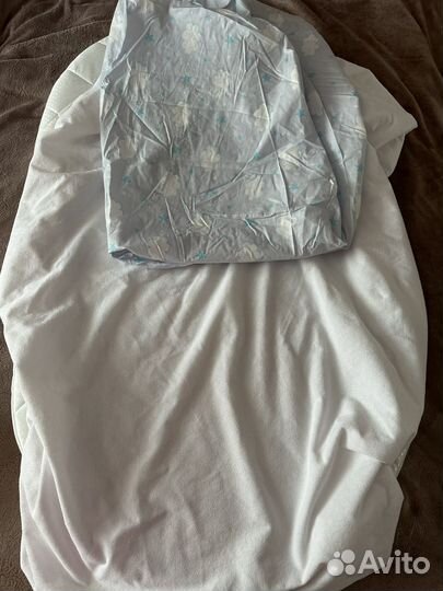 Матрас детский овальный 125*75*12 наматрасник