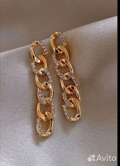 Серьги цепи
