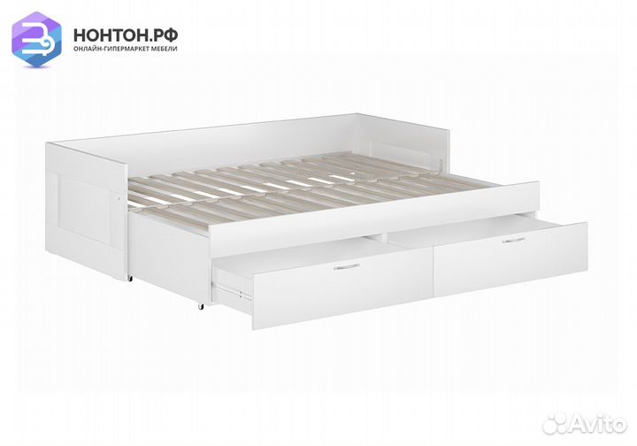 Кровать раздвижная Сириус белая